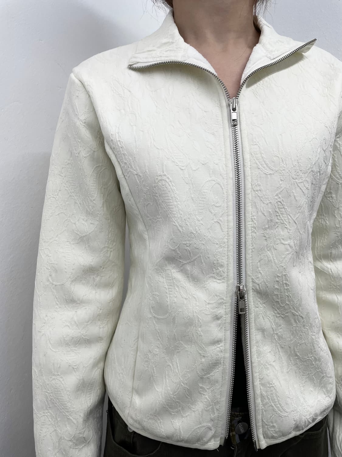 wsc아카이브 자카드 자수 투웨이 자켓 상품이미지3