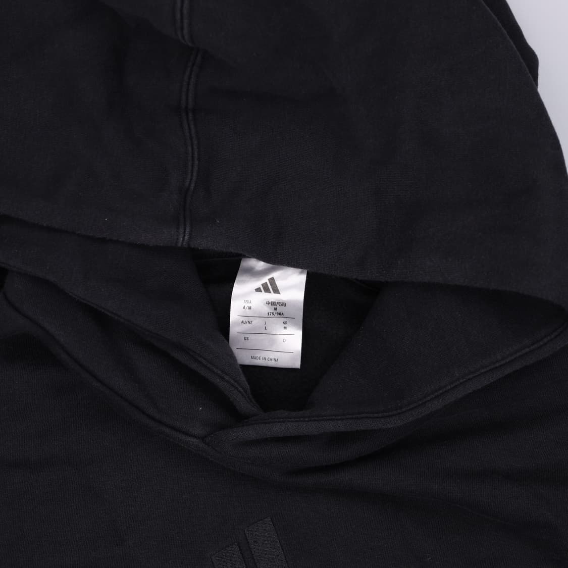 M 아디다스 블랙 후드티 0602H2 상품이미지3
