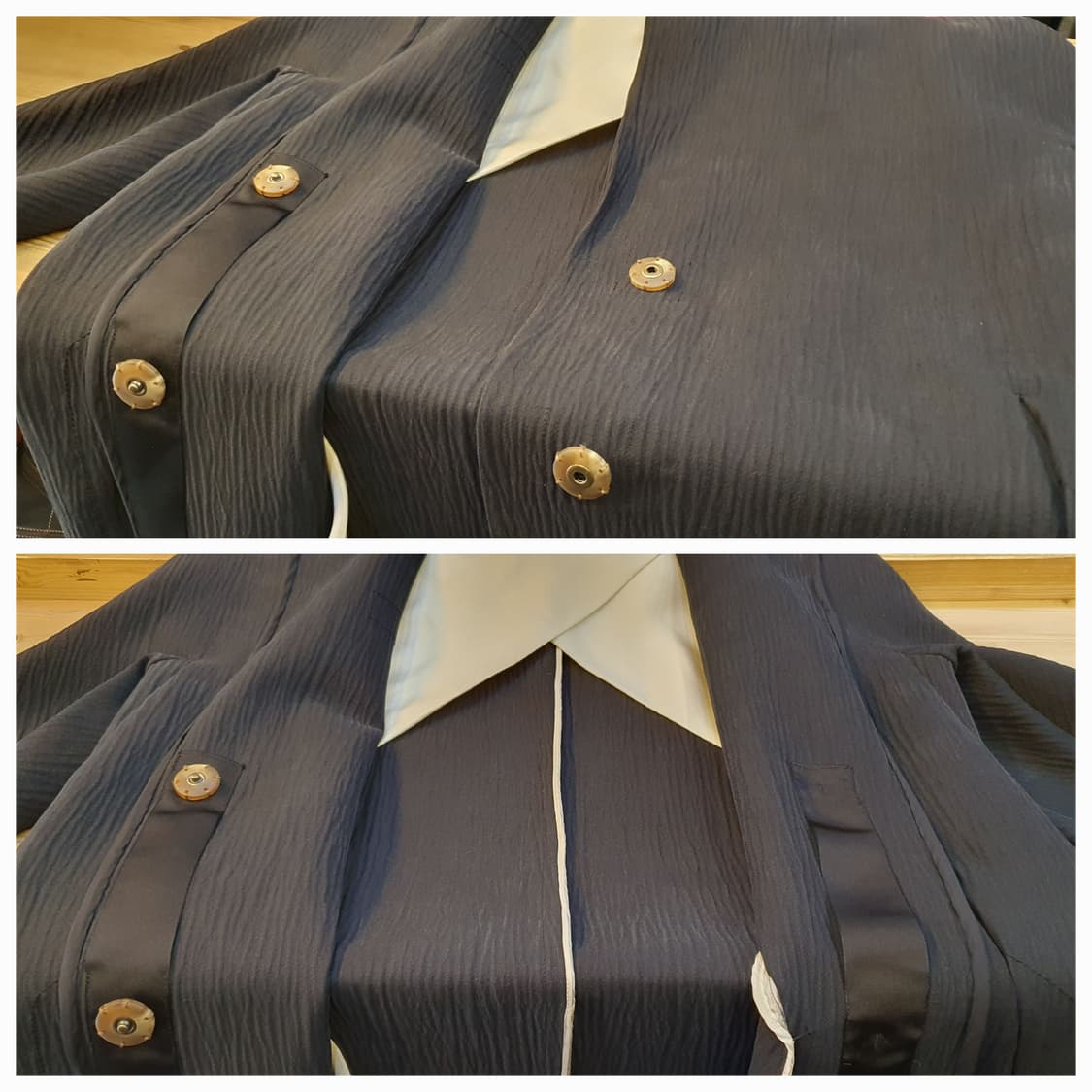 77.르베이지 헤비플리츠 코트 상품이미지8