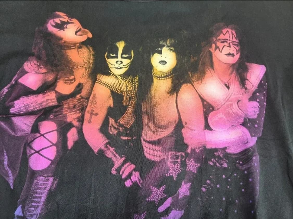 90년대 KISS THEY'RE BACK 키스 빈티지티셔츠 상품이미지5