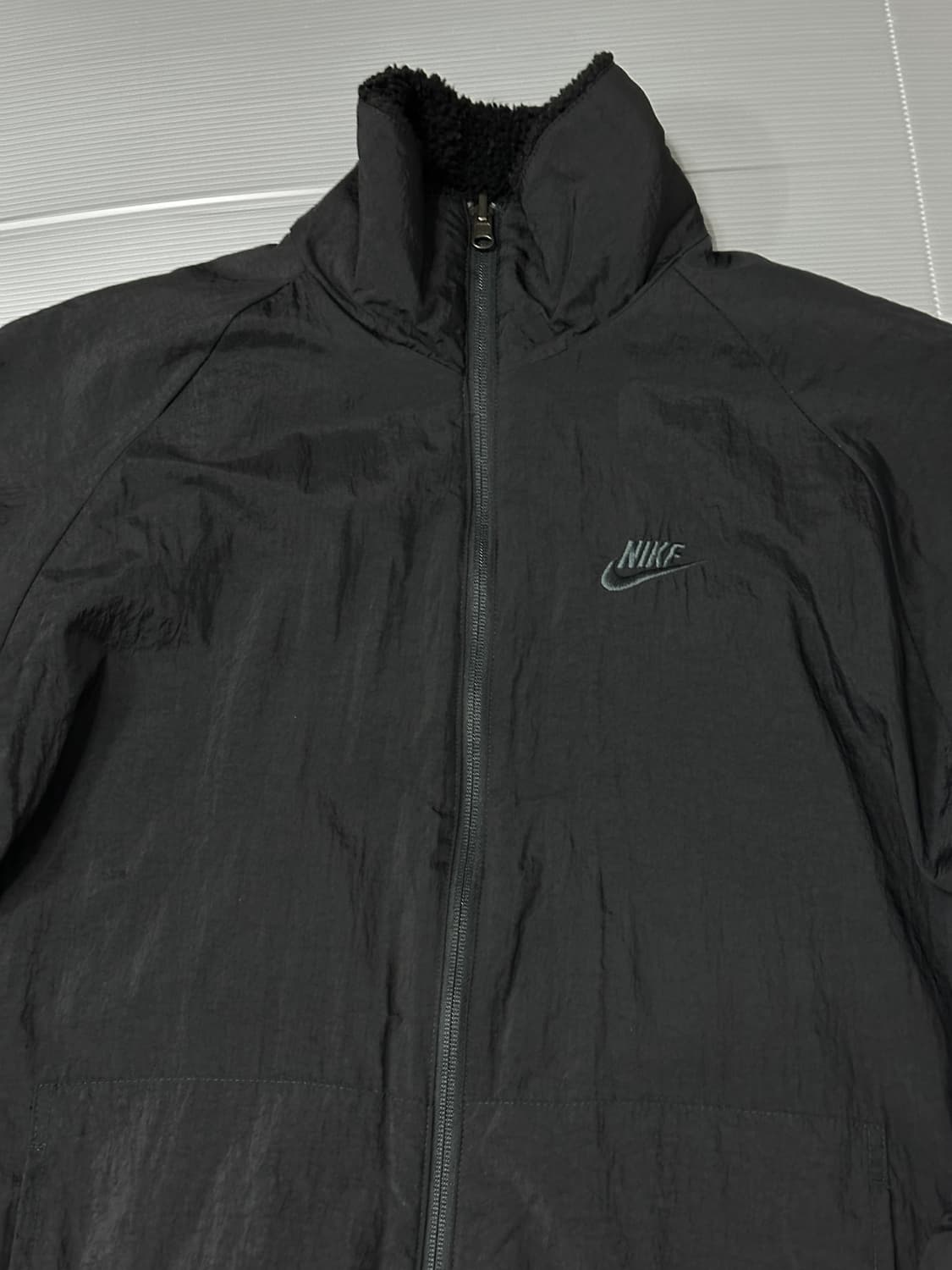 나이키 리버시블 쉐르파 후리스 양털 자켓 블랙 L 상품이미지2