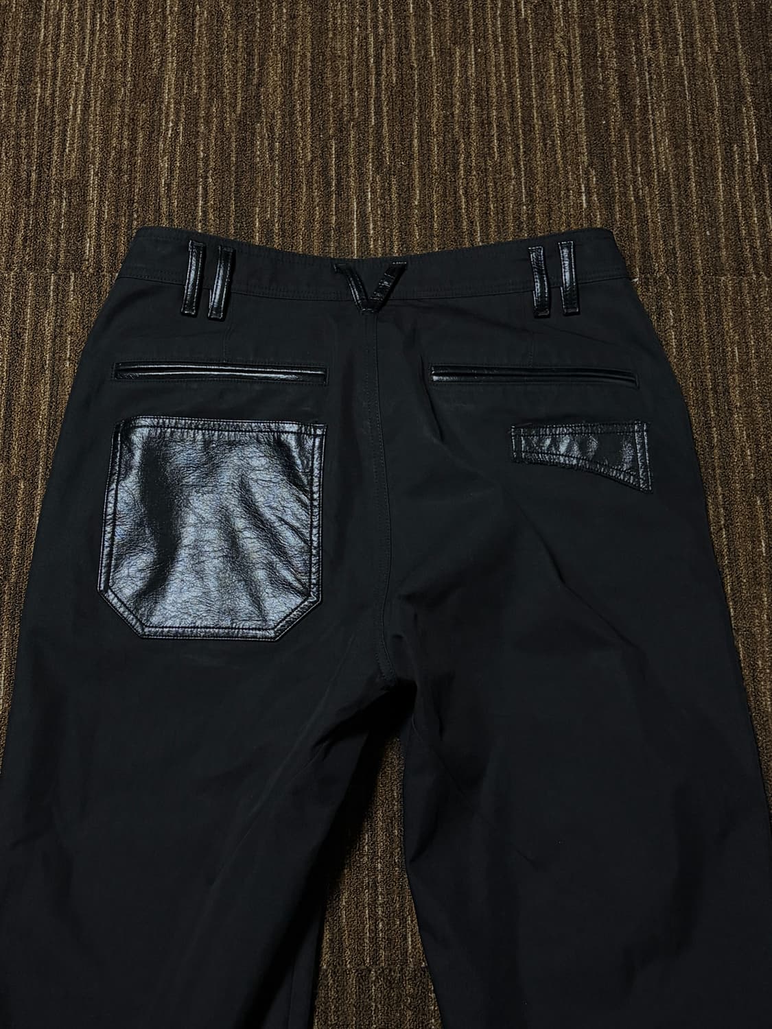 Leather Pocket Pants - Black 상품이미지9