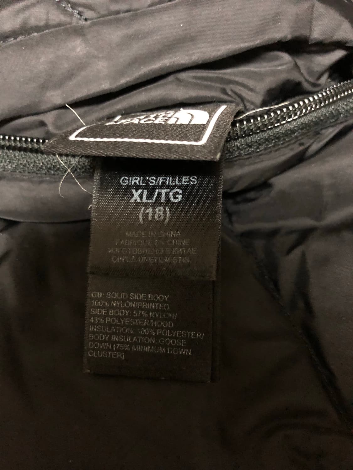 노스페이스 키즈 후드 리버시블 패딩 550 2개 일괄 다이아몬드 퀼팅 상품이미지4