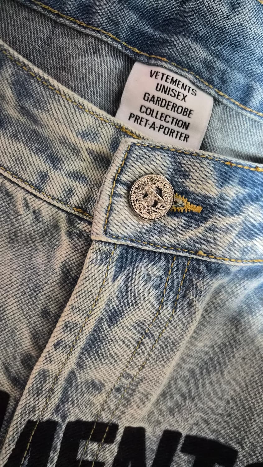 베트멍 로고 자수 와이드 데님팬츠 상품이미지4