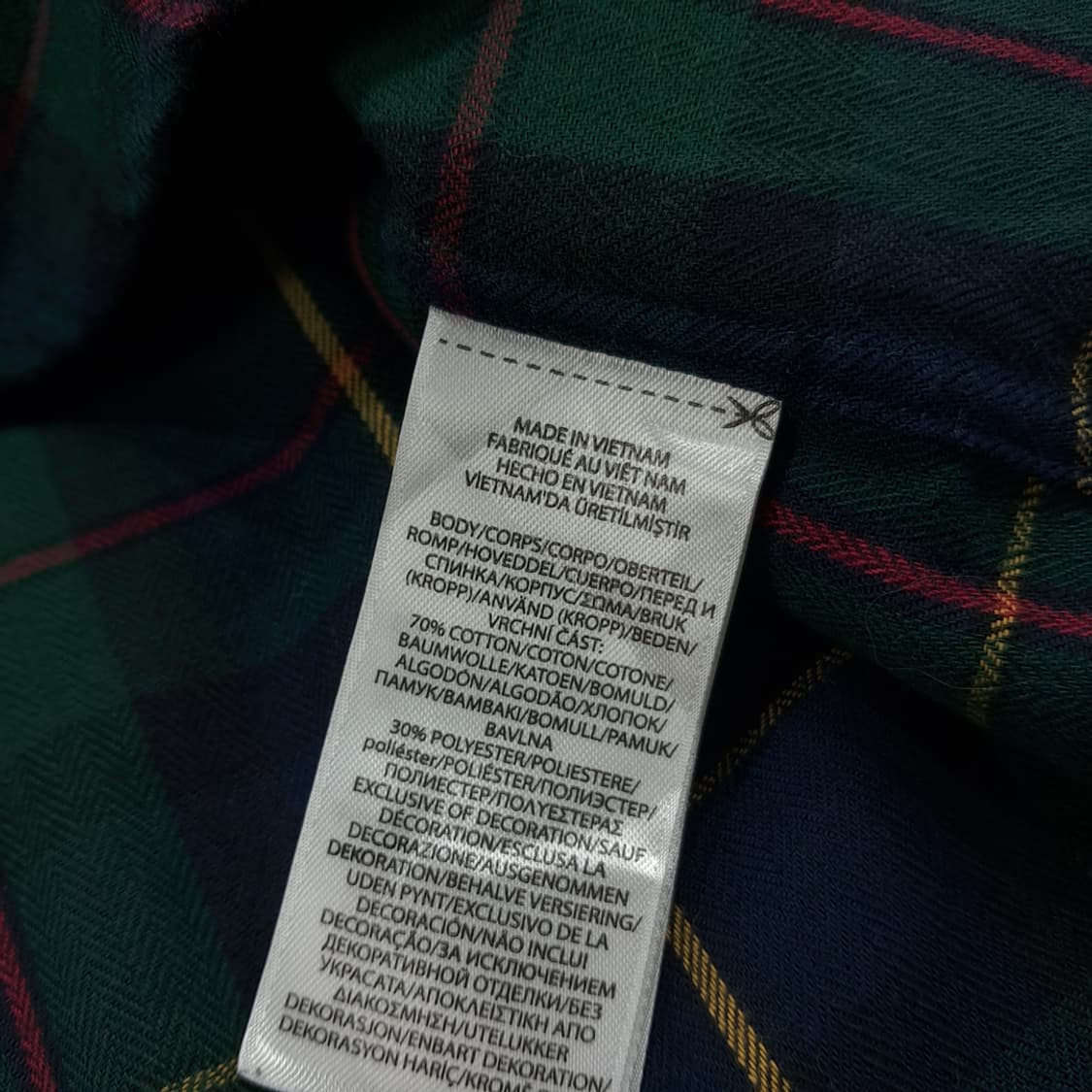 CN883 XL 폴로 랄프로렌 클래식 블랙워치 타탄체크 플란넬 셔츠 남방 상품이미지8