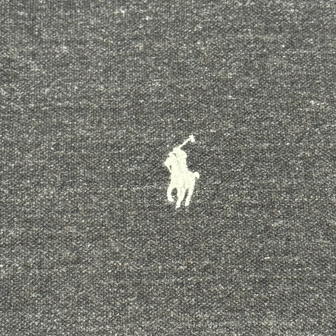 XL) 폴로 랄프로렌 롱 슬리브 폴로 셔츠 차콜 신형 큐알탭 상품이미지4