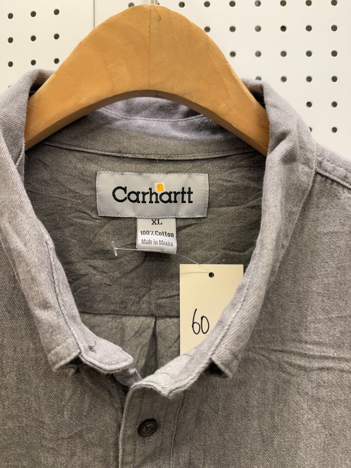 칼하트 빈티지 버튼다운 셔츠 그레이 U1274 상품이미지5