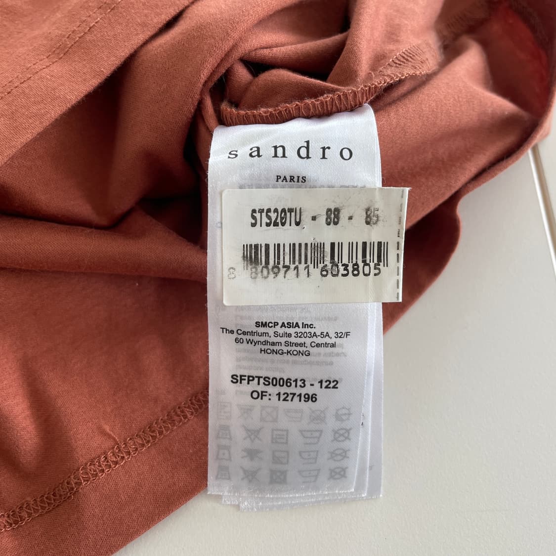 산드로 2,66 자수 로고 코튼 티셔츠 상품이미지8