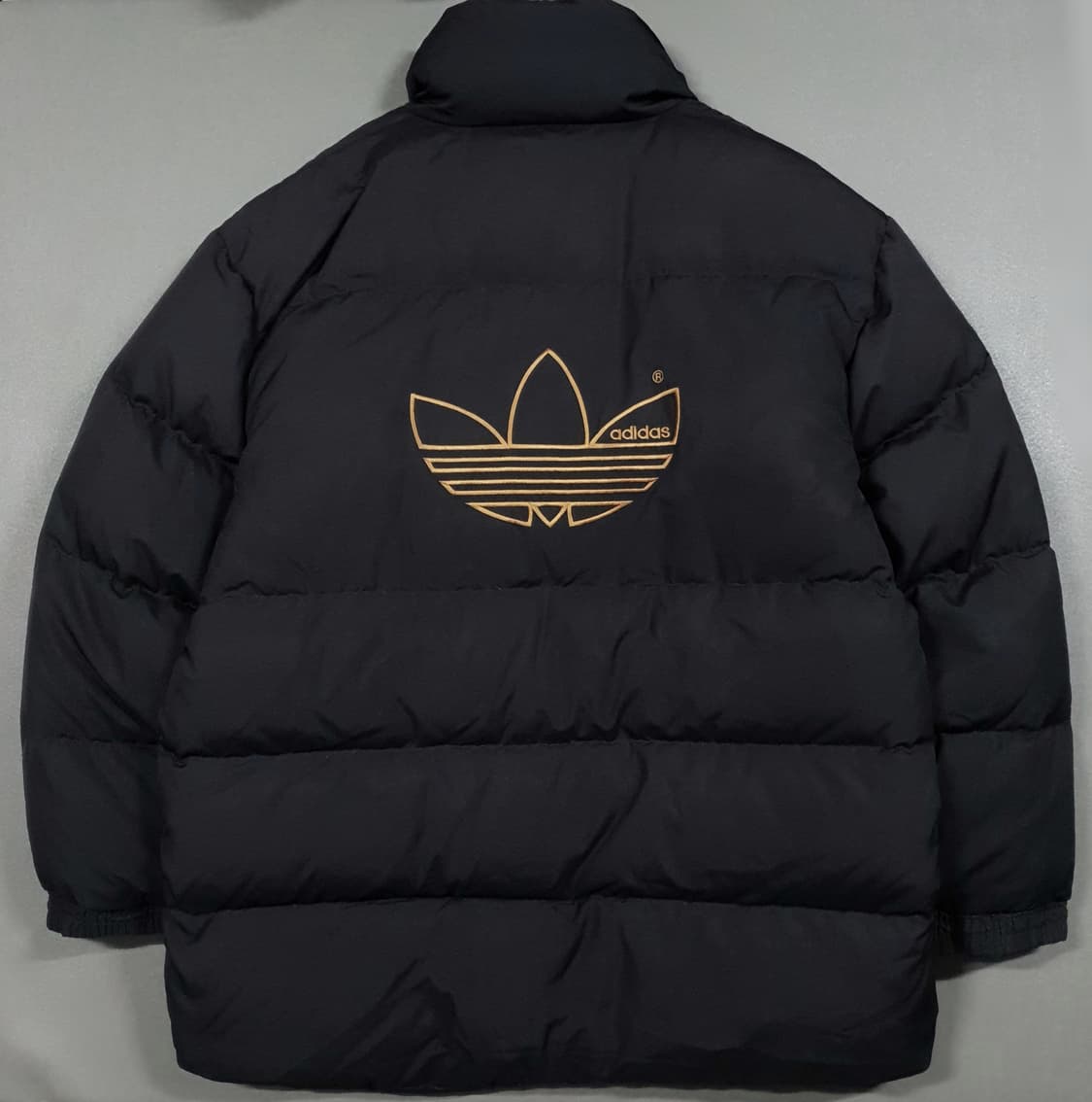 실측 2XL) 아디다스 올드스쿨 트레포일 블랙 올드스쿨 덕다운 패딩 점퍼 상품이미지8
