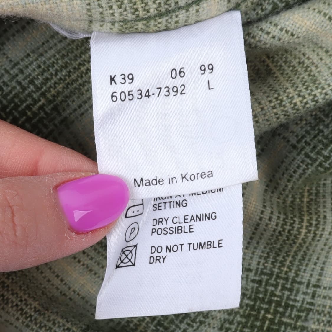 90s 리바이스 알레스카 울 체크 셔츠 상품이미지9