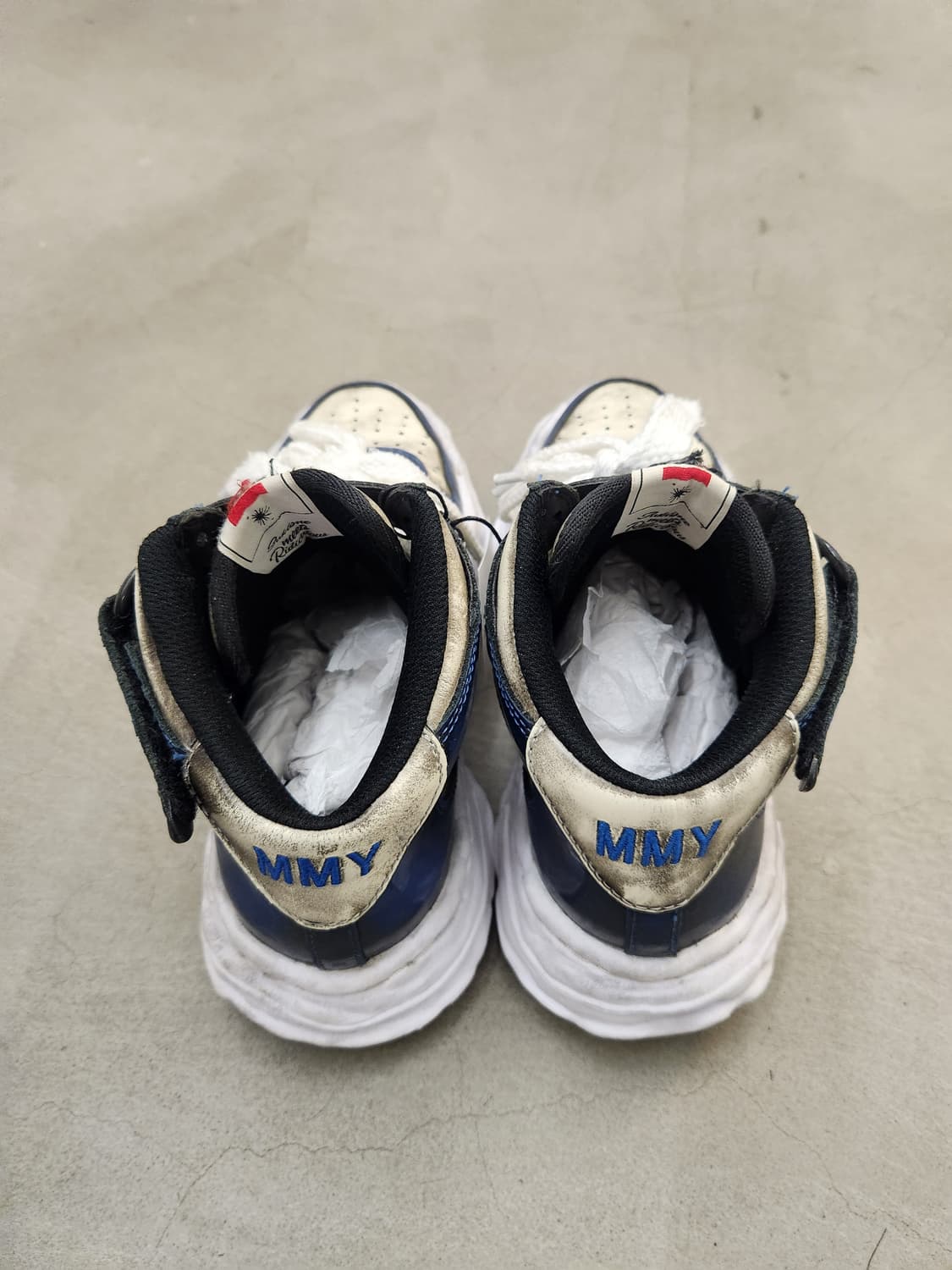 미하라 야스히로 웨인 브러쉬드 페이턴트 레더 하이 상품이미지6