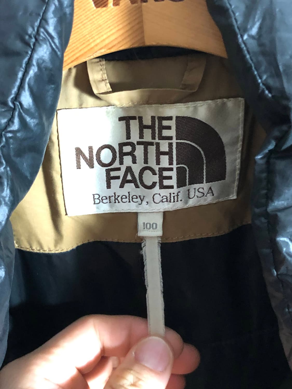 노스페이스 화이트라벨 파이오니아 베이지 구스 다운 패딩 대장급 파카 상품이미지5