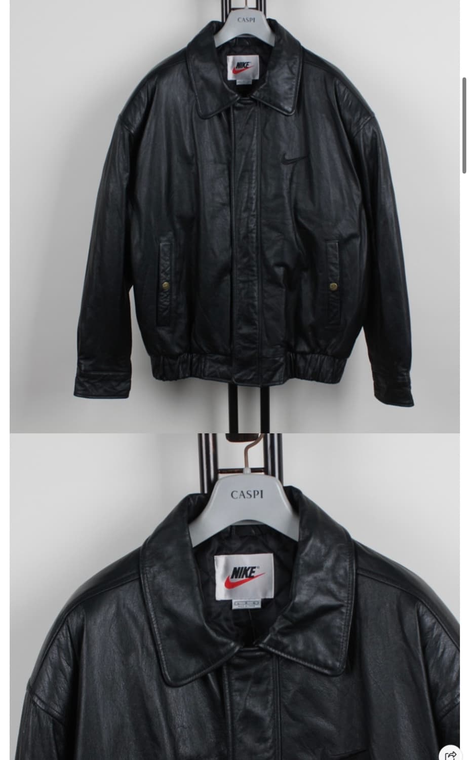 올드스쿨 90s 나이키 가죽자켓 대장 상품이미지2