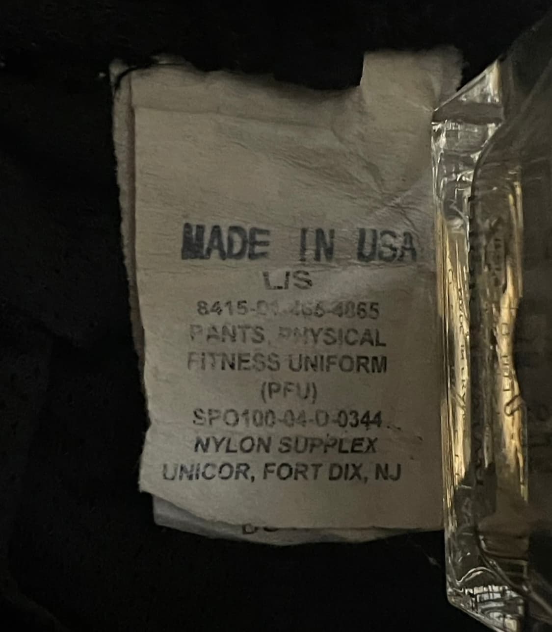 미군 IPFU 트레이닝 팬츠 활동복 츄리닝 바지 L/S (라지숏) 상품이미지2