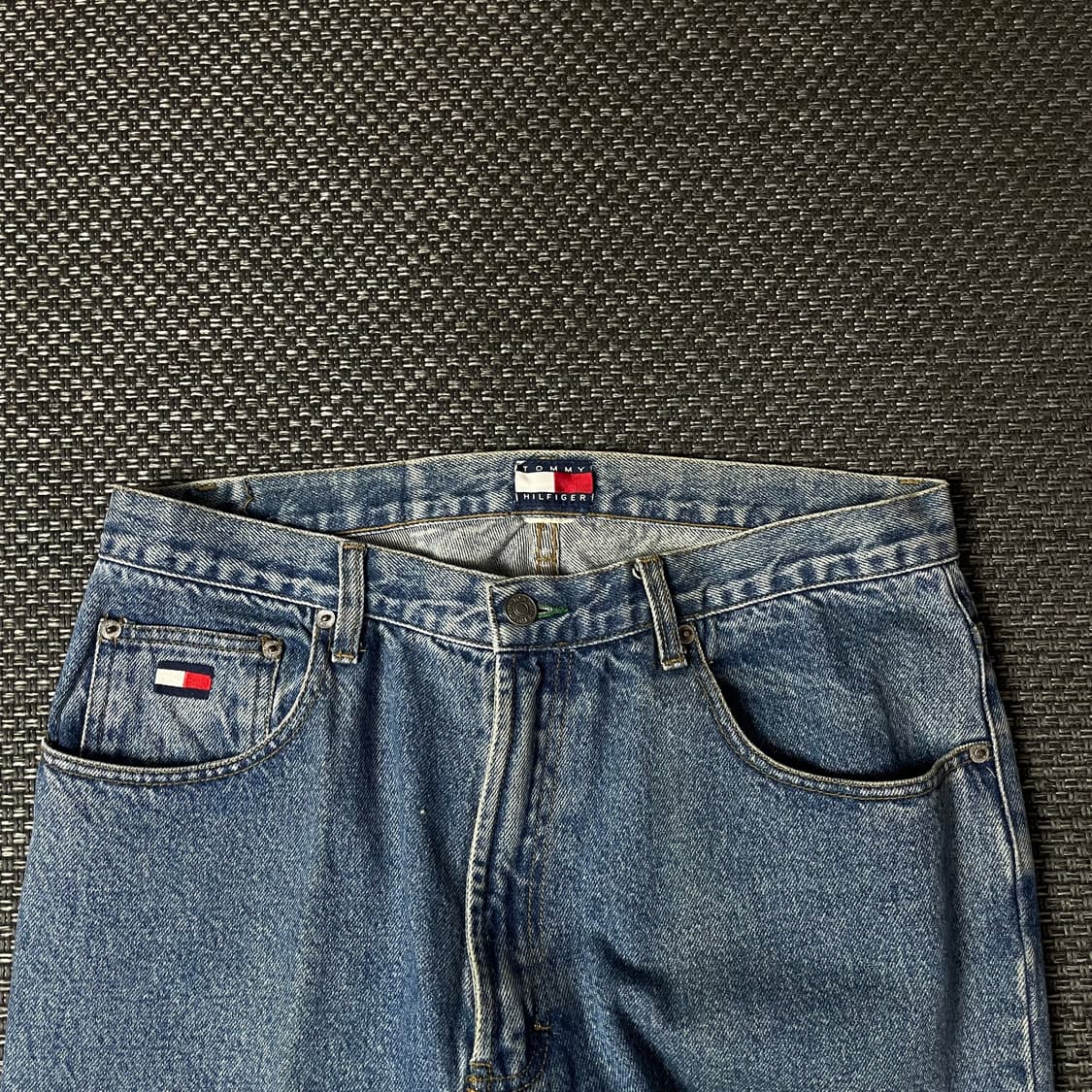 (34) 타미힐피거 자수로고 중청 데님 팬츠 상품이미지3