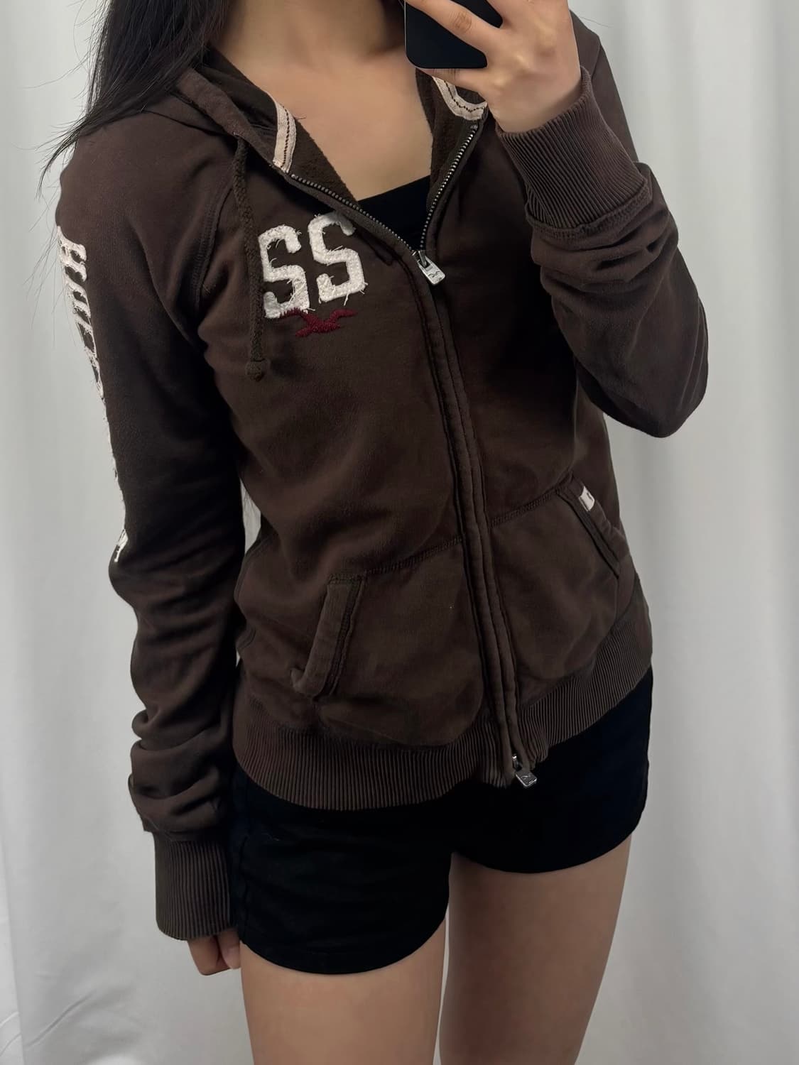 홀리스터 브라운 후드집업 상품이미지2