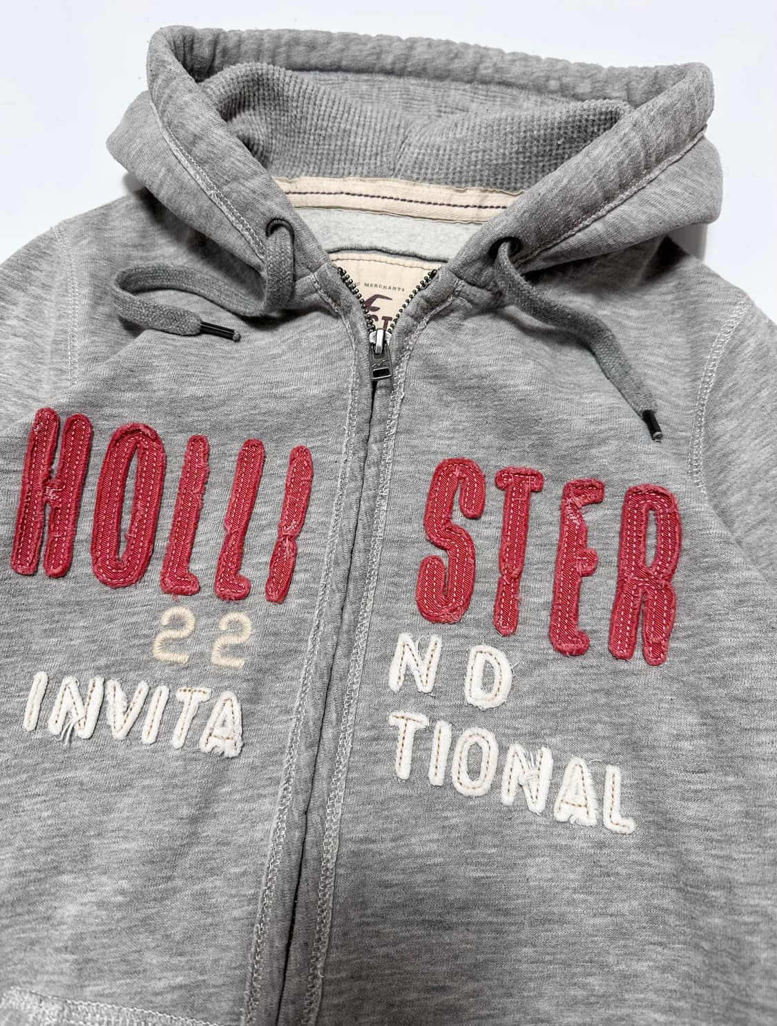 홀리스터 로고 딱붙 후드집업 상품이미지4