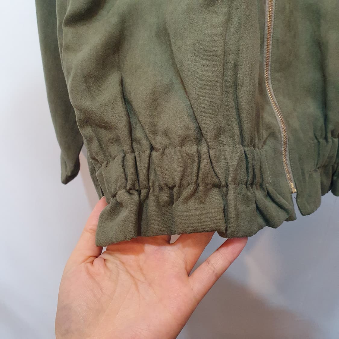 골드 지퍼 셔링 점퍼 chocol raffine 상품이미지3