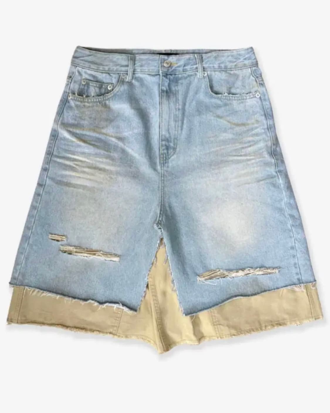 PROJECT GR 레이어드 스커트 데님쇼츠 1사이즈 상품이미지1