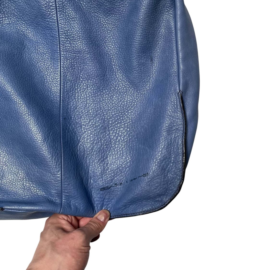 Francescobiasia 화살 스티치 블루레더백 상품이미지8