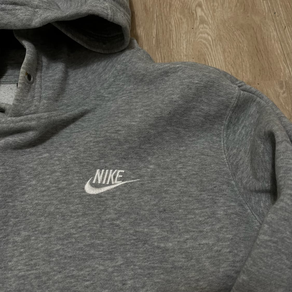 나이키 스우시 로고 약기모 후드티 [그레이] M/95 상품이미지4