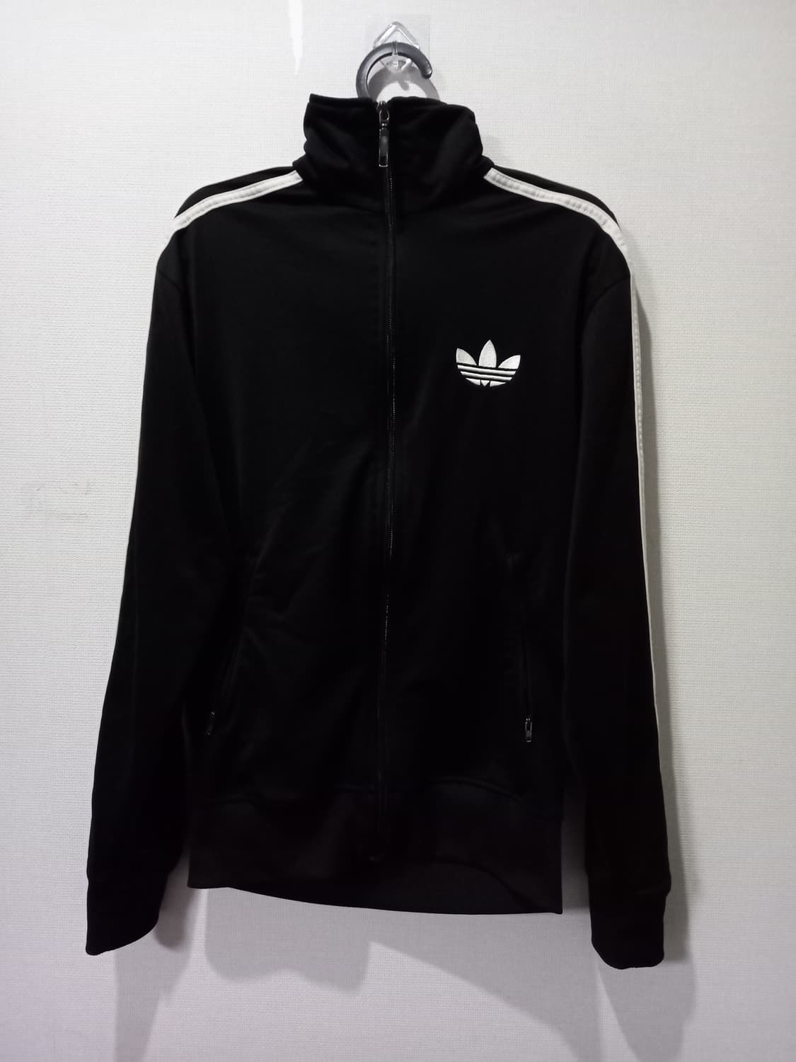 아디다스 파이어버드 검정 블랙 트랙탑 저지 져지집업 90/S 상품이미지1