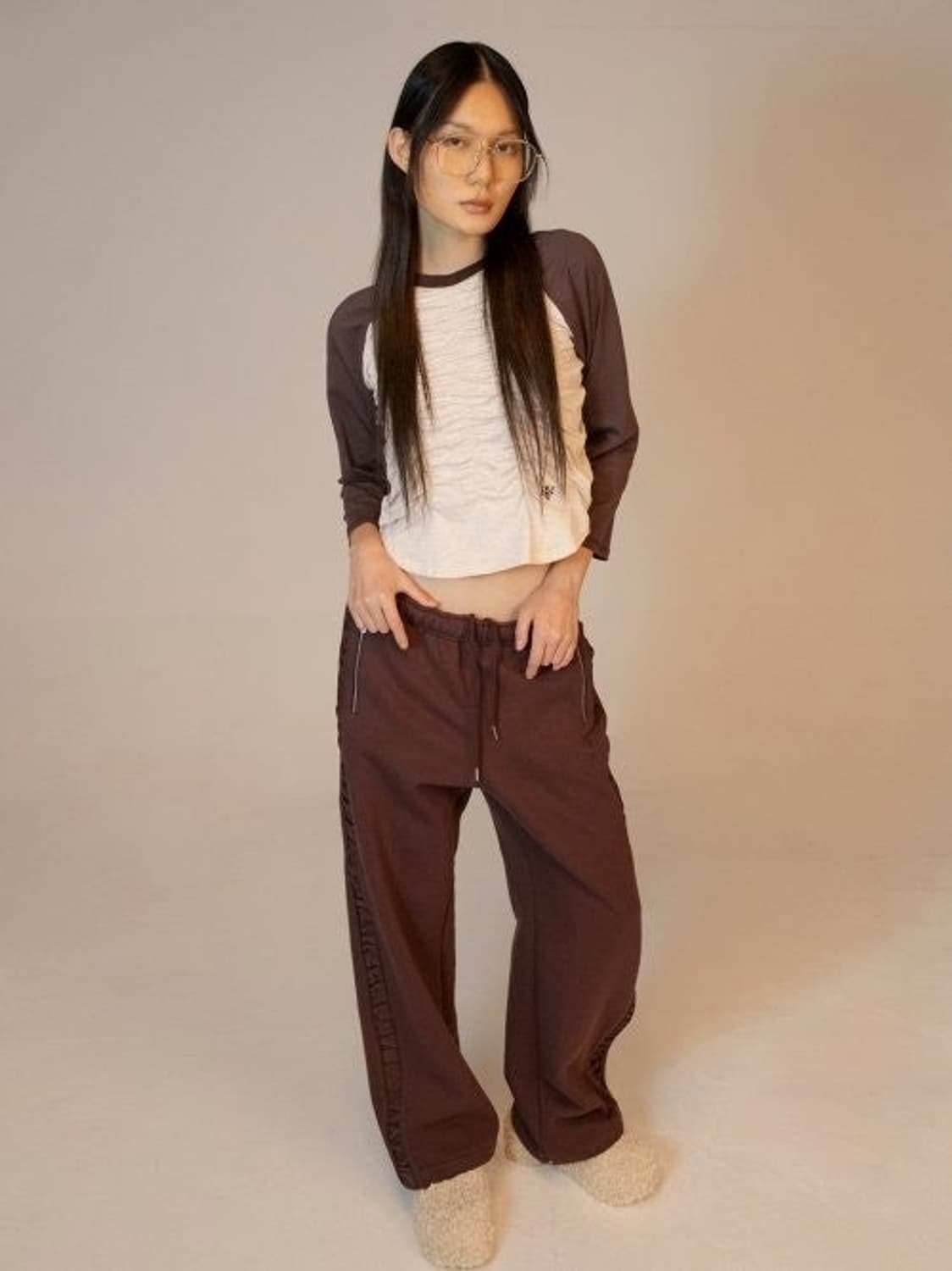 김미더영 셔링 티셔츠 상품이미지2