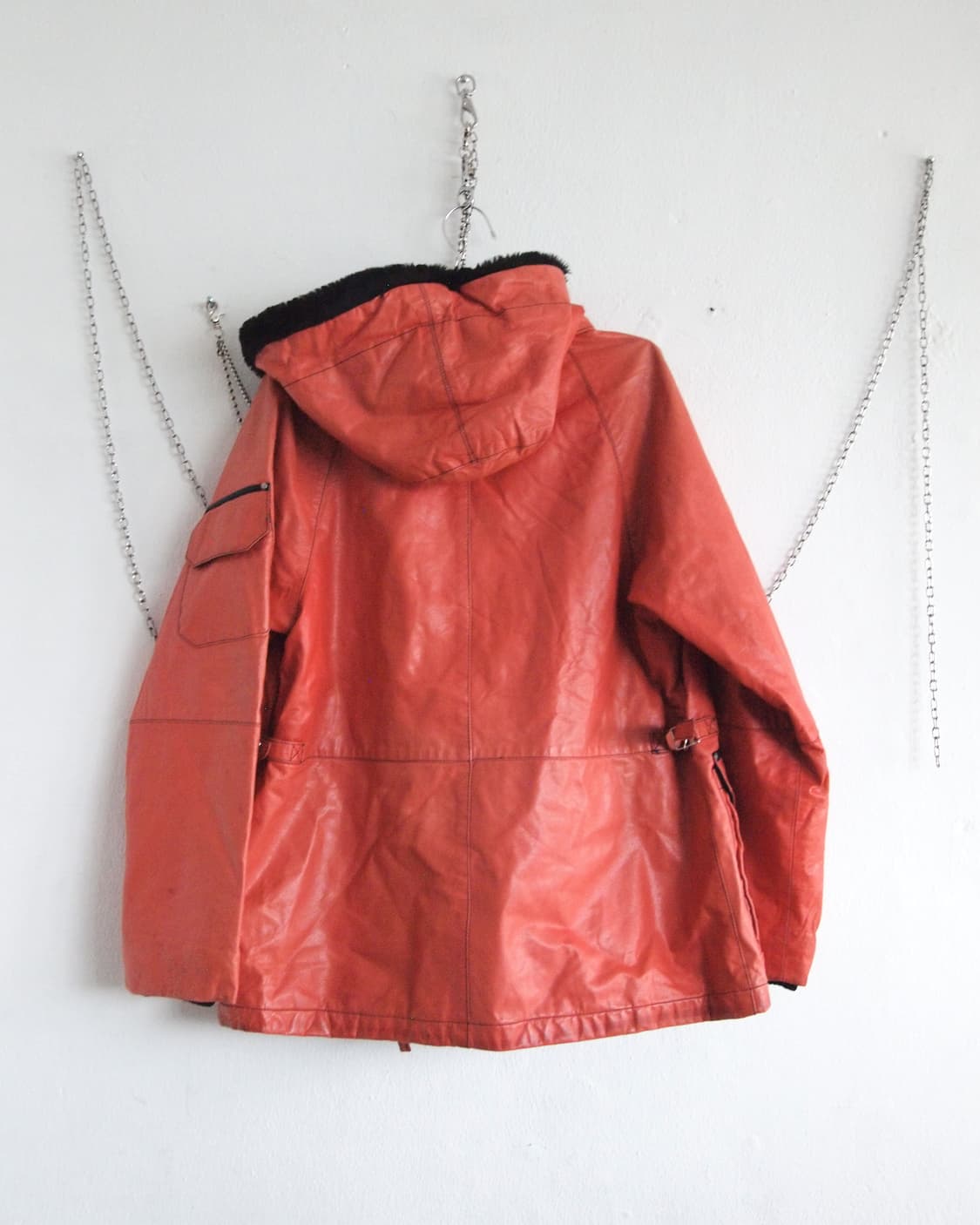 christian lacroix 퍼 후드 레더자켓 상품이미지8