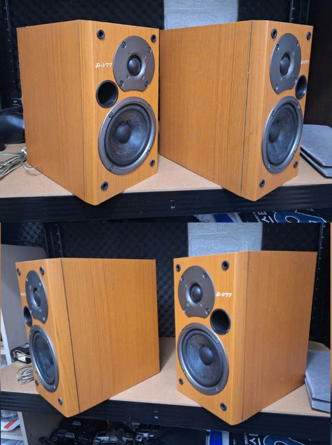 온쿄 중소형 빈티지 스피커 1조 D-V77 레트로 앤틱 인테리어 카페 상품이미지9