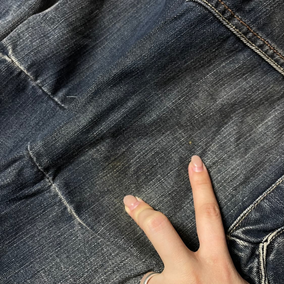 (32) CONUS 그레이블루 카고 워싱 데님 팬츠 상품이미지5