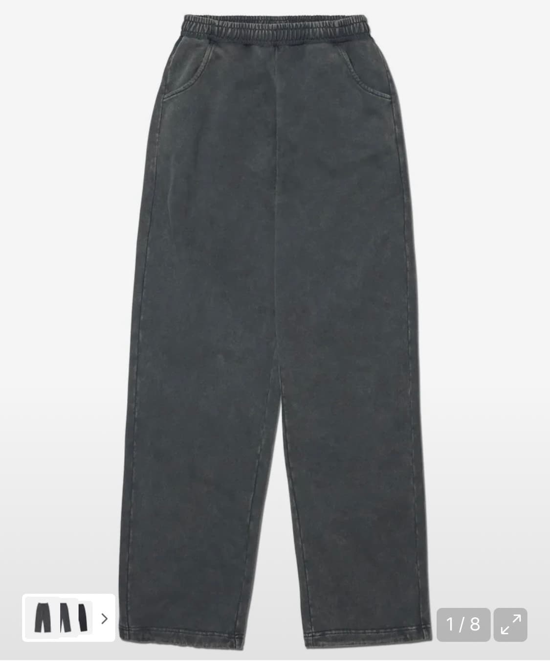 노매뉴얼 M.L SWEATPANTS - WASHED CHARCOAL 상품이미지3