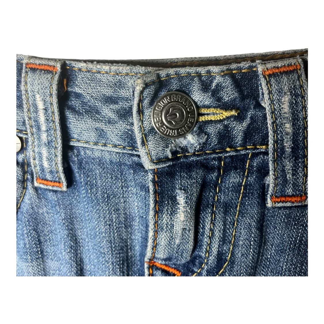 [True Religion] 트루릴리전 디스트로이드 데님 스커트 상품이미지3