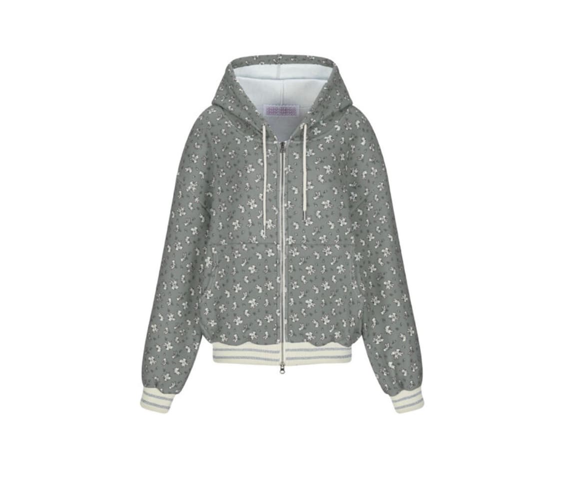 민지에나 RABBIT fluffy hoodie grey 상품이미지1