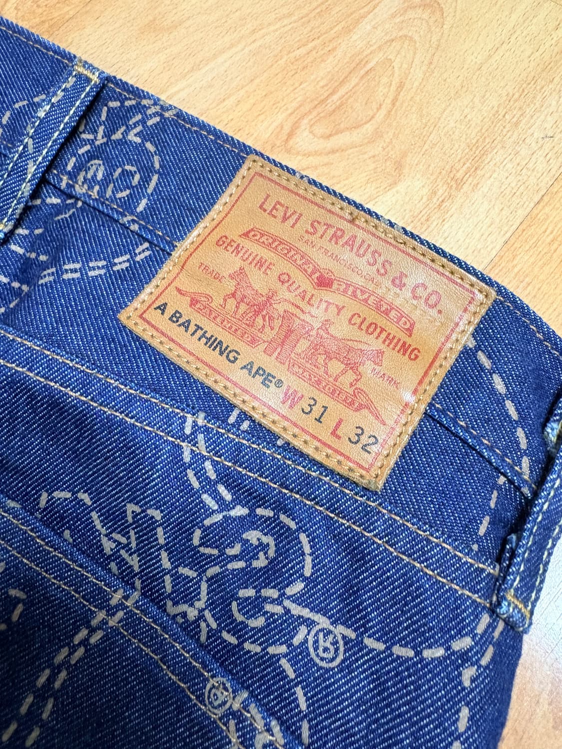 베이프 리바이스 청바지 상품이미지5