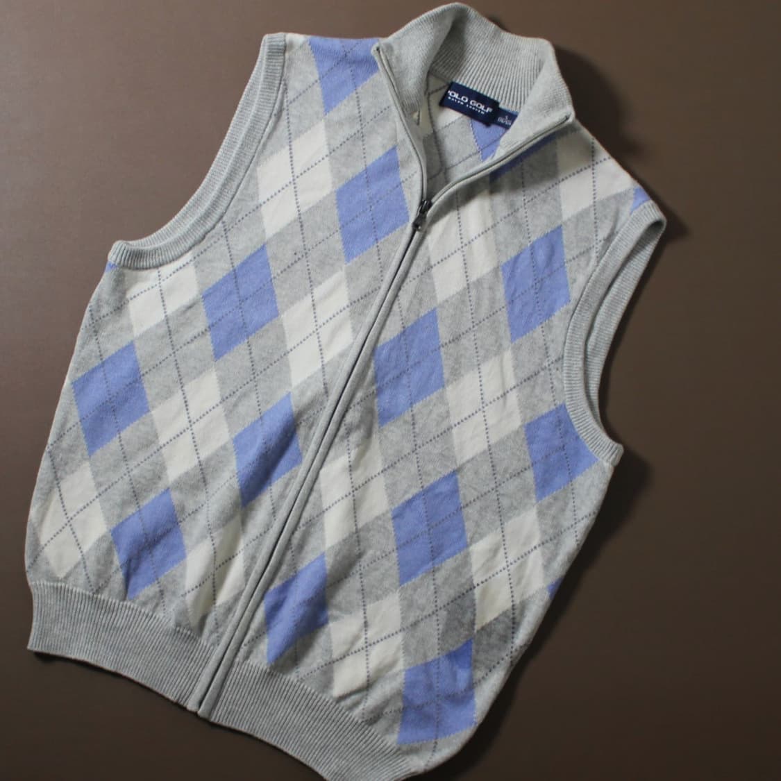 Polo golf 폴로 골프 체크 니트 베스트 상품이미지2