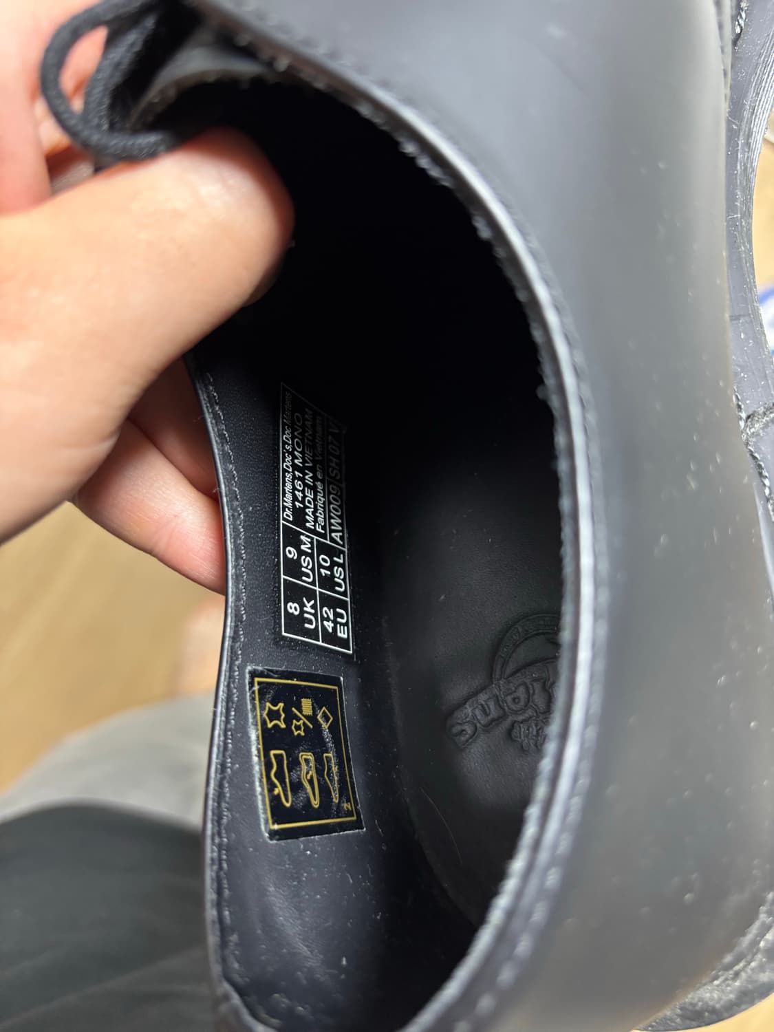 닥터마틴 1461 모노 블랙 270mm 상품이미지3