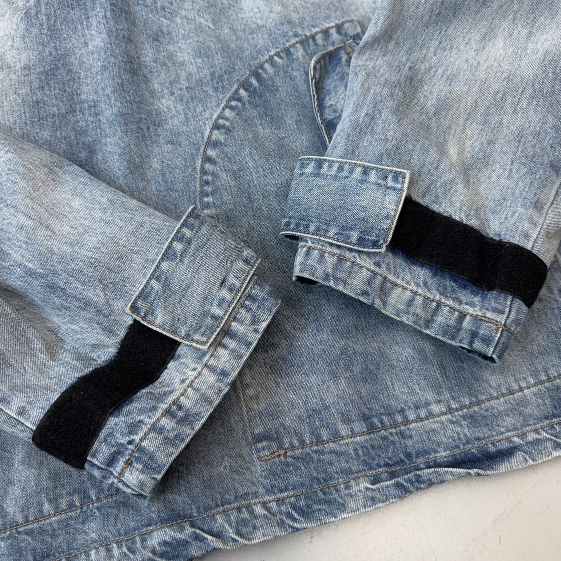 드레스볼륨 하이넥 데님 아노락 자켓 상품이미지4