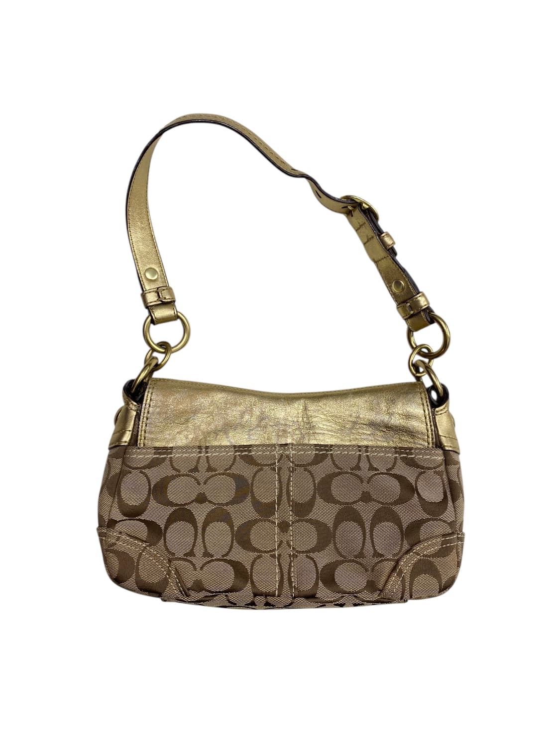 코치 y2k 골드 버클 숄더백 상품이미지2