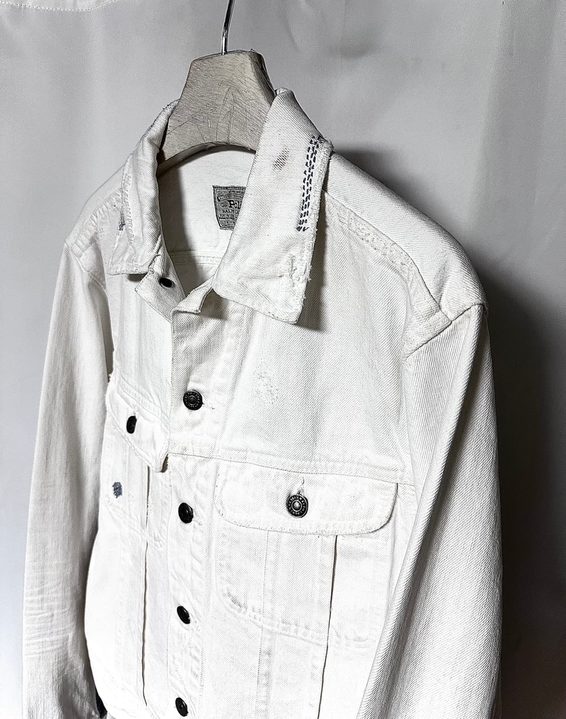 Polo Vintage Destroyed Patch 데님 트러커자켓 상품이미지2