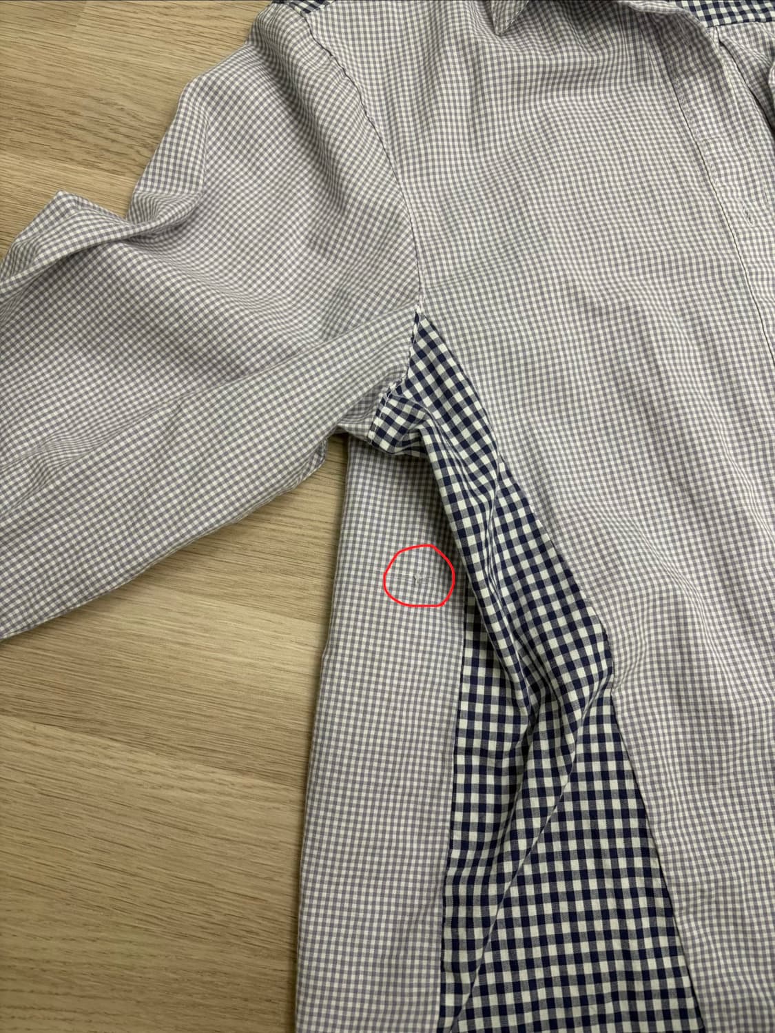 sakk 싹 비대칭 체크 셔츠 상품이미지6