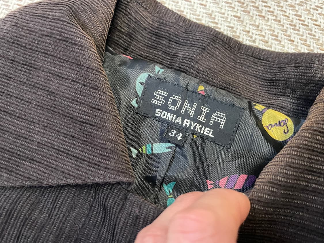 소니아 리키엘 코듀로이 브라운 자켓 J03680 상품이미지4