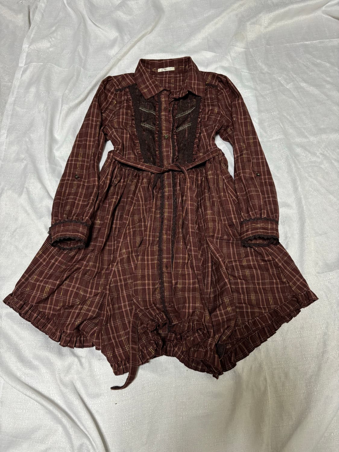 “Axes Femme” Check Dress 상품이미지1