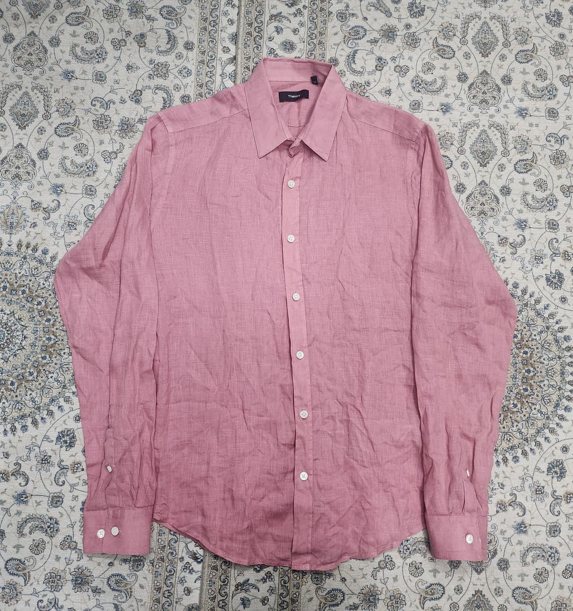 Theory 띠어리 핑크 린넨 셔츠 XS (55반까지) 상품이미지1