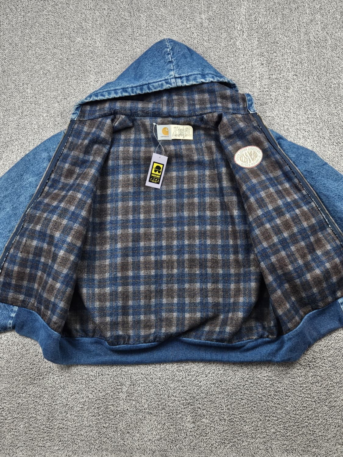 90's USA 칼하트 J08 데님 액티브 자켓 ( XL ) / 9989 상품이미지9