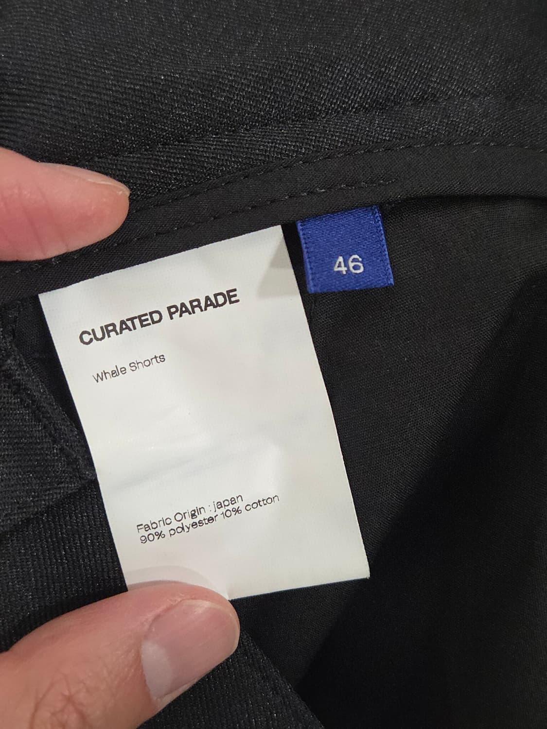 큐레이티드 퍼레이드 WHALE SHORTS BLACK 46 상품이미지5