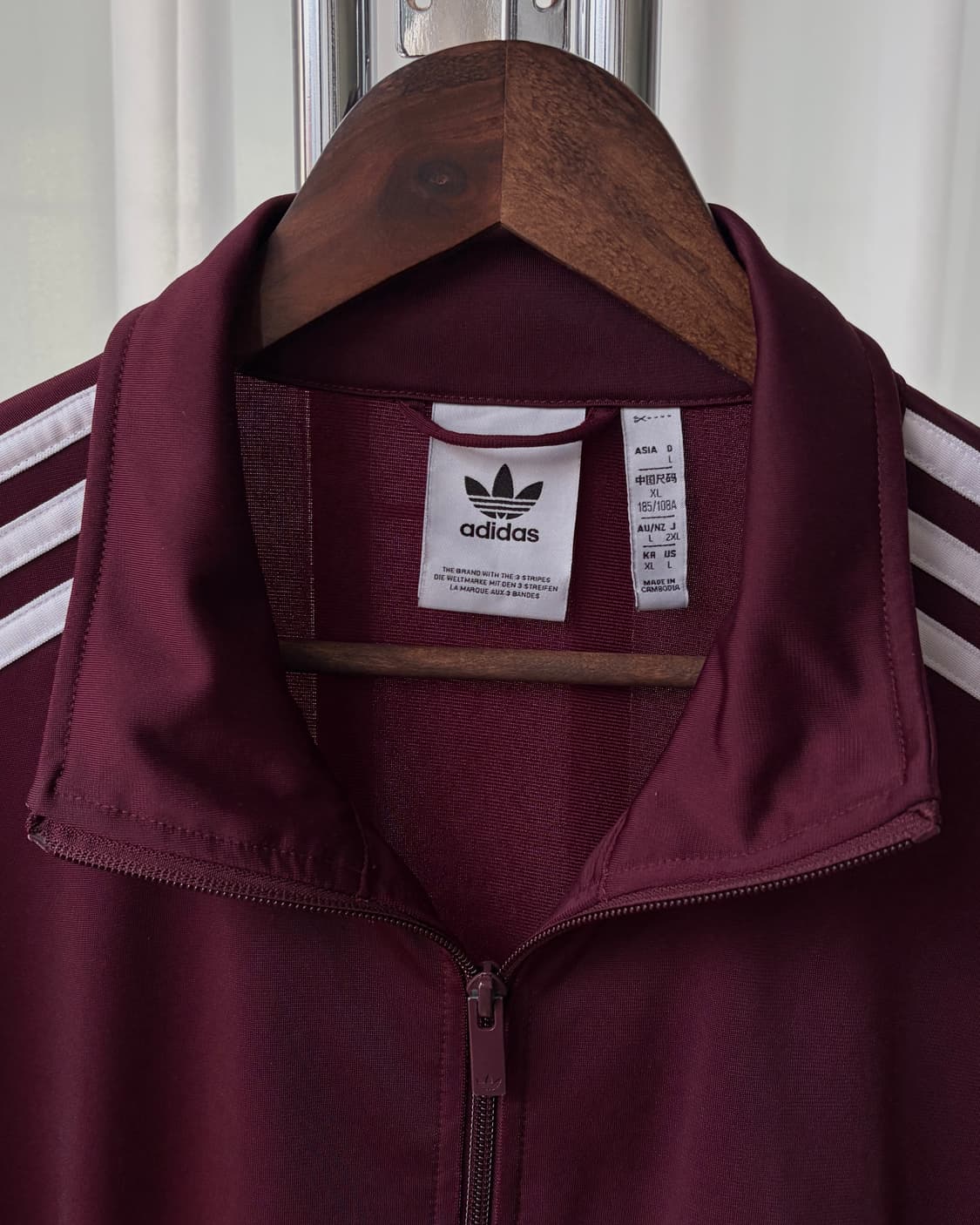 [XL]아디다스 파이어버드 버건디 트랙탑 져지 상품이미지7