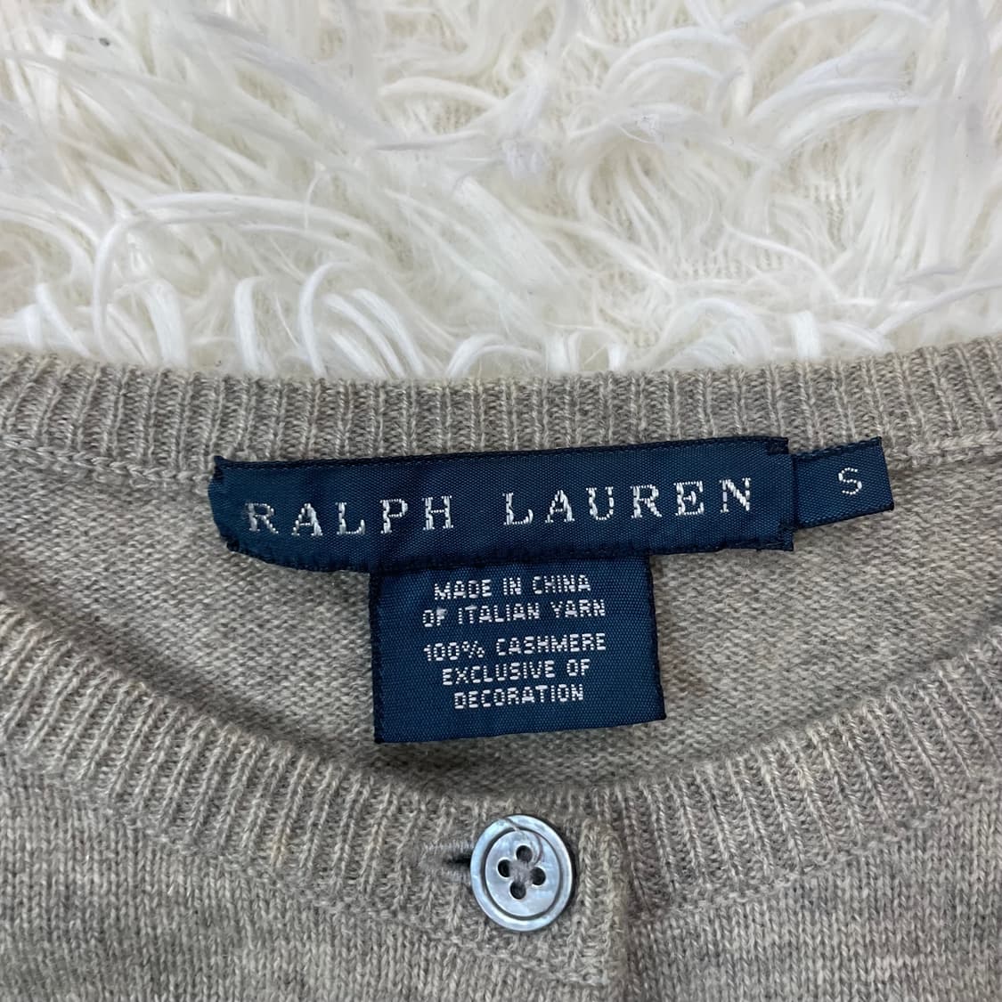 폴로 랄프로렌 포니 로고 캐시미어 라운드 가디건 상품이미지4