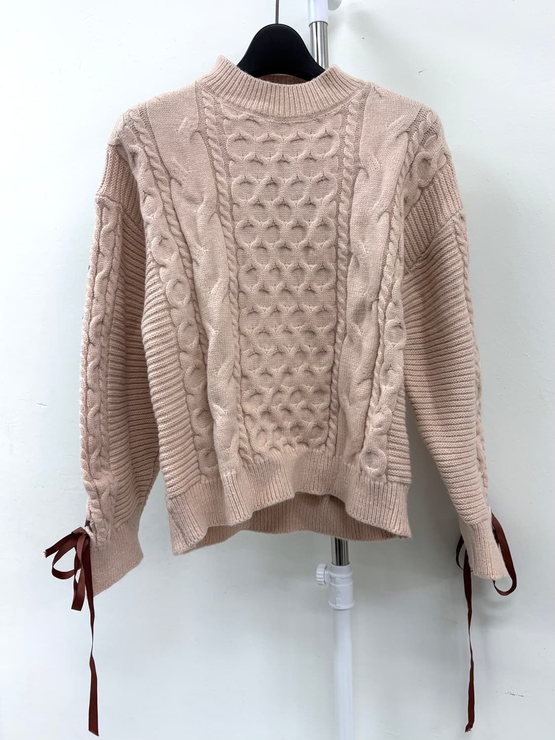 빈티지 러블리 연핑크 니트 상품이미지5