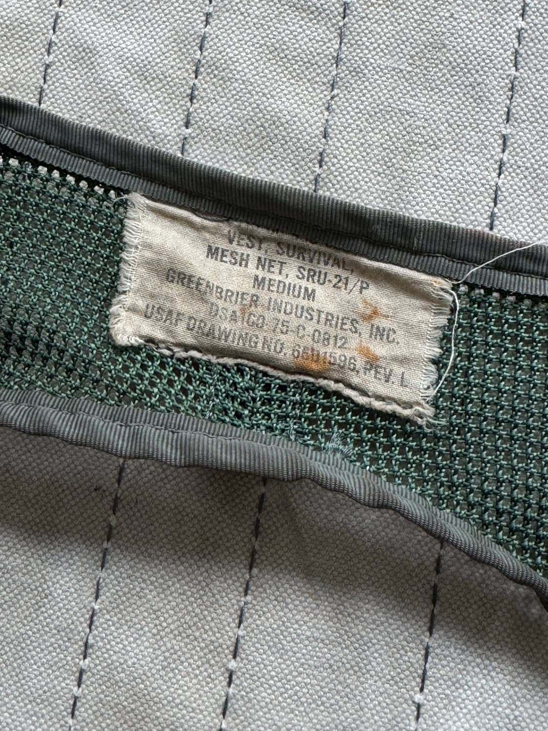 70s USAF SRU-21/P Mesh Survival Vest 상품이미지4