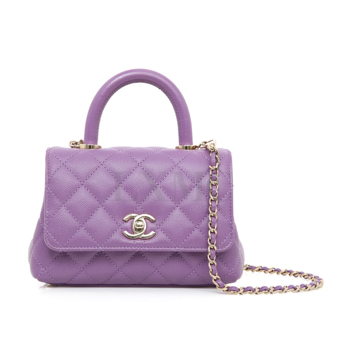 샤넬 코코핸들 미니 캐비어 퀼팅백 AS2215 코핸 상품이미지1